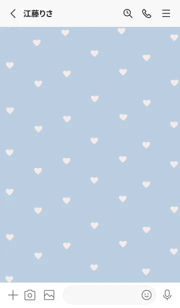 [LINE着せ替え] pattern_heart (pinkblue)の画像2