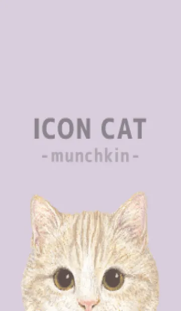 [LINE着せ替え] ICON CAT - マンチカン - PASTEL PL/03の画像1