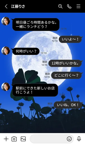 [LINE着せ替え] 七つ葉のクローバー & Full Moon #1-27の画像3