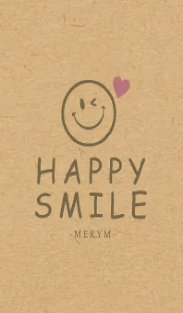 [LINE着せ替え] HAPPY SMILE KRAFT LOVE - MEKYM 6の画像1