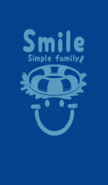 [LINE着せ替え] スマイル＆サマー ローヤルブルーの画像1