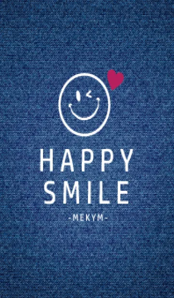 [LINE着せ替え] HAPPY SMILE DENIM HEART - MEKYM 6の画像1