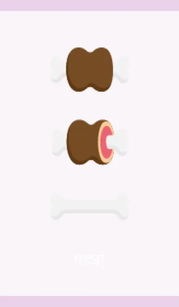 [LINE着せ替え] あの肉 薄い紫の画像1