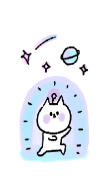 [LINE着せ替え] ねこねこ宇宙 4の画像1