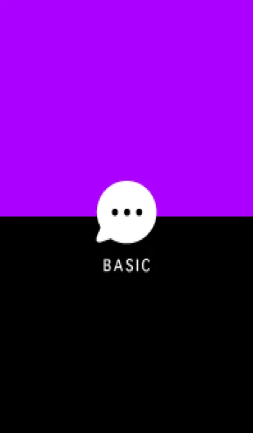 [LINE着せ替え] Simple&Basic Vividパープル×B&Wの画像1