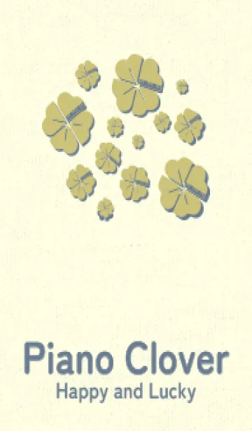 [LINE着せ替え] Piano clover コロニアルイエローの画像1