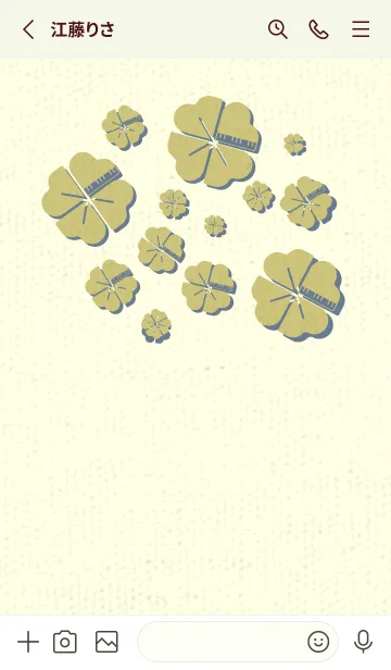 [LINE着せ替え] Piano clover コロニアルイエローの画像2