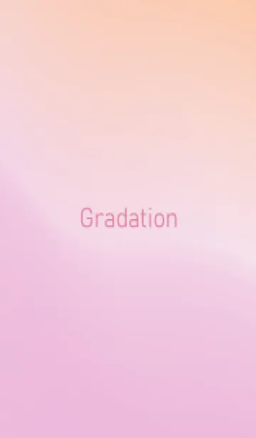 [LINE着せ替え] gradation-ORANGE&PINK-3の画像1