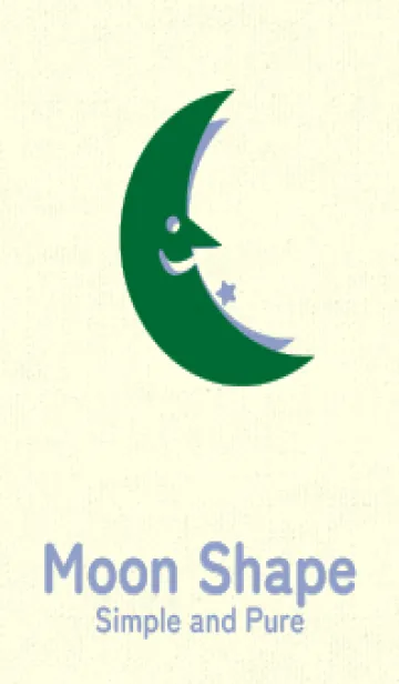 [LINE着せ替え] 月型の着せかえ ビリジャンの画像1