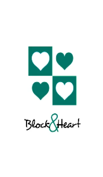 [LINE着せ替え] ブロック＆ハート 56の画像1