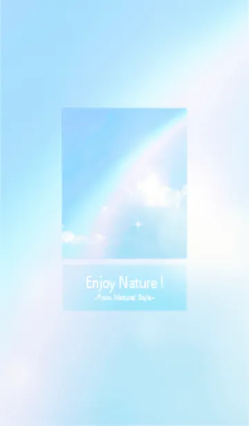 [LINE着せ替え] Enjoy nature！／虹の画像1