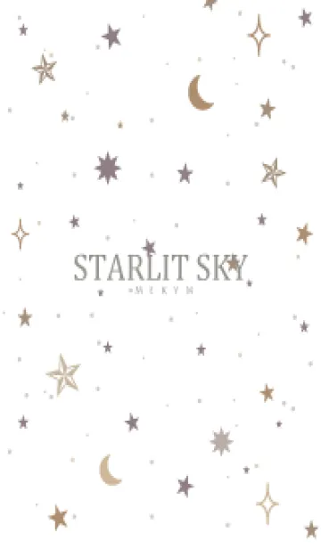 [LINE着せ替え] SIMPLE STARLIT SKY WHITE - MEKYM 7の画像1