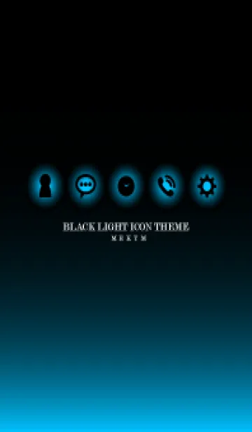 [LINE着せ替え] BLACK-LIGHT ICON THEME 7の画像1