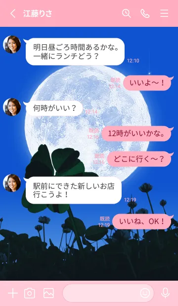 [LINE着せ替え] 七つ葉のクローバー & Full Moon #1-28の画像3