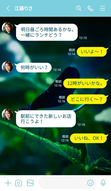 [LINE着せ替え] 吉兆 神様トンボ #1-1の画像3