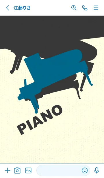 [LINE着せ替え] Piano CLR 鴨の羽色の画像2