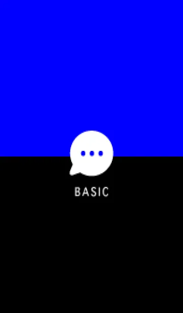 Simple&Basic ビビッドブルー&ブラックの着せ替えメイン画像