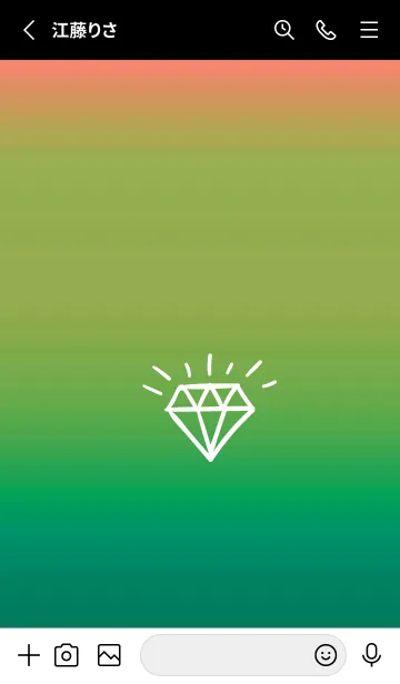 [LINE着せ替え] グラデーション ダイアモンド  286の画像2