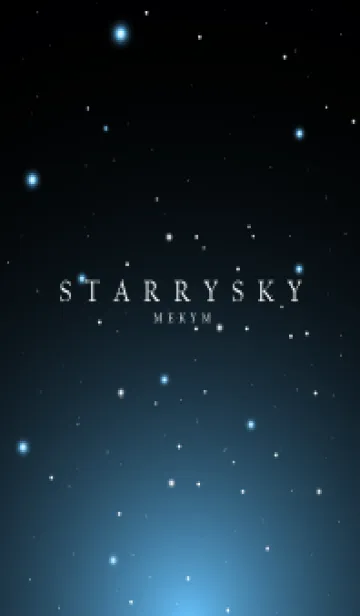 [LINE着せ替え] BLACK-STARRY SKY STAR 7の画像1