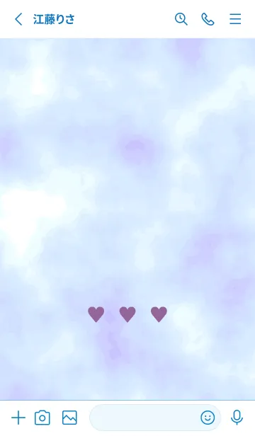 [LINE着せ替え] 3 ハート 160の画像2