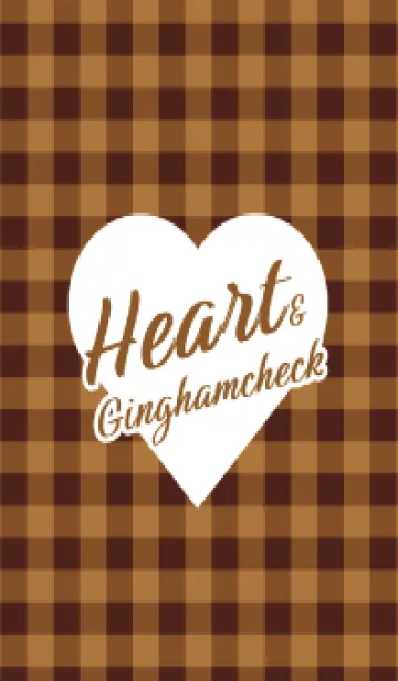 [LINE着せ替え] ハート ギンガムチェック 58の画像1
