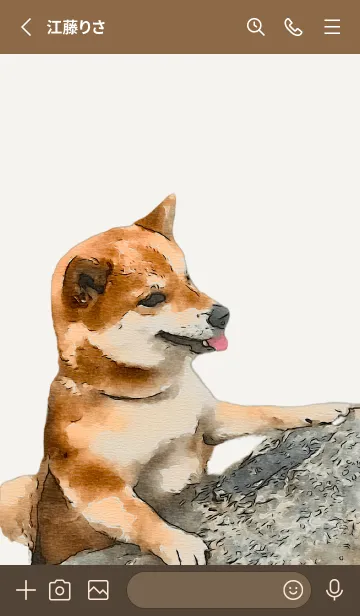 [LINE着せ替え] 柴犬 シエロの画像2