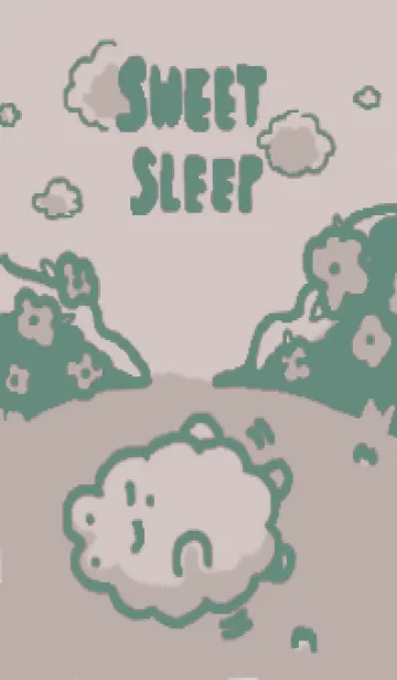 [LINE着せ替え] 眠いウサギの画像1