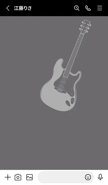 [LINE着せ替え] ELECTRIC GUITAR CLR 鳩羽紫の画像2