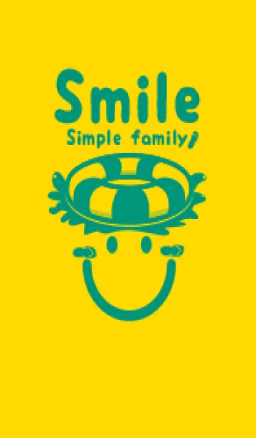 [LINE着せ替え] スマイル＆サマー 黄色の画像1