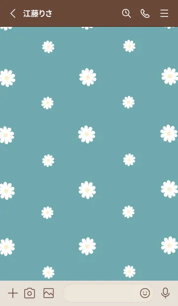 [LINE着せ替え] デイジー シンプル - VSC 03-04 - ブルーの画像2