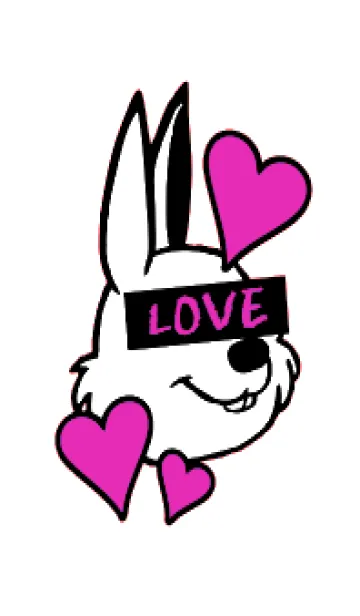 [LINE着せ替え] ラブ ラビット 52の画像1