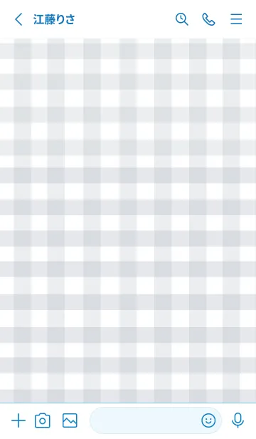 [LINE着せ替え] SIMPLE HEART =check blue=の画像2