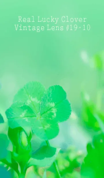 [LINE着せ替え] 四つ葉のクローバー Vintage Lens #19-10の画像1