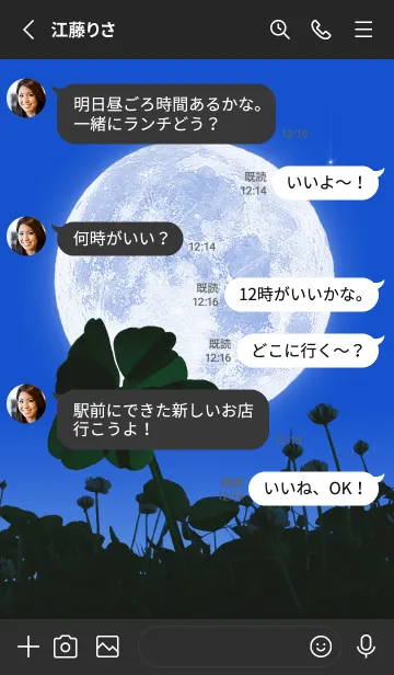 [LINE着せ替え] 七つ葉のクローバー & Full Moon #1-29の画像3