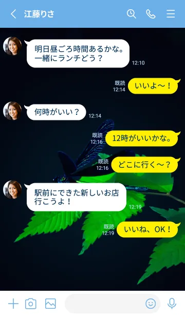 [LINE着せ替え] 吉兆 神様トンボ #2-2の画像3