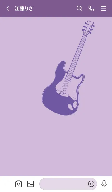 [LINE着せ替え] ELECTRIC GUITAR CLR ライラックの画像2
