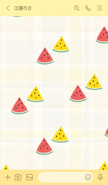 [LINE着せ替え] スイカ くすみカラー16の画像2