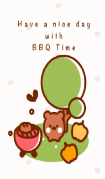 [LINE着せ替え] Happy BBQ timeの画像1
