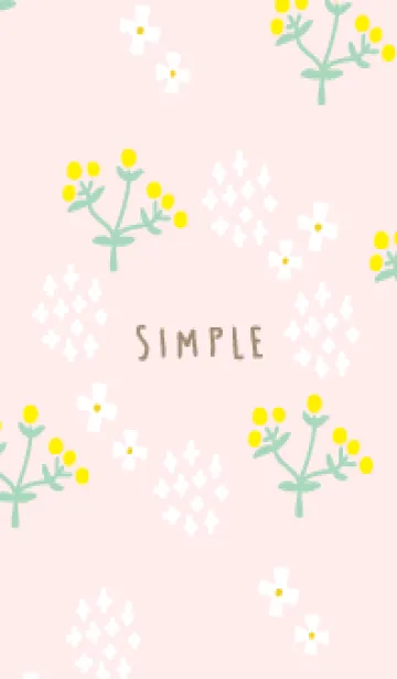 [LINE着せ替え] かわいい黄色い丸い花14の画像1