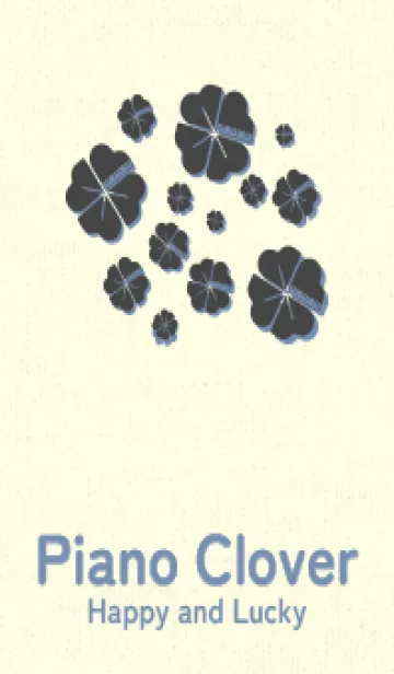 [LINE着せ替え] Piano clover オリーブ茶の画像1