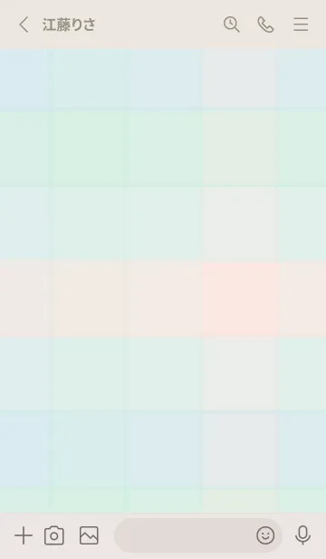 [LINE着せ替え] くすみチェック柄17の画像2