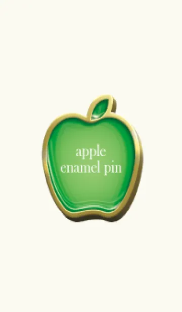 [LINE着せ替え] apple green & red Enamel Pin.の画像1