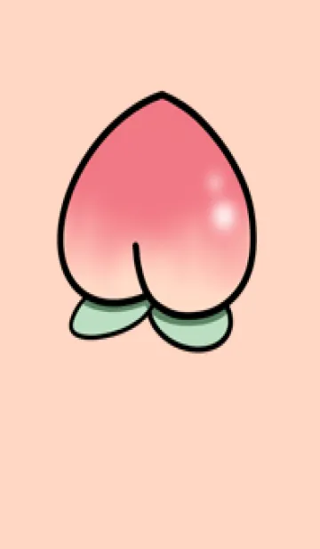 [LINE着せ替え] ピーチレッド-Gの画像1