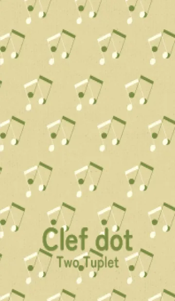 [LINE着せ替え] 2連符柄  純白の画像1