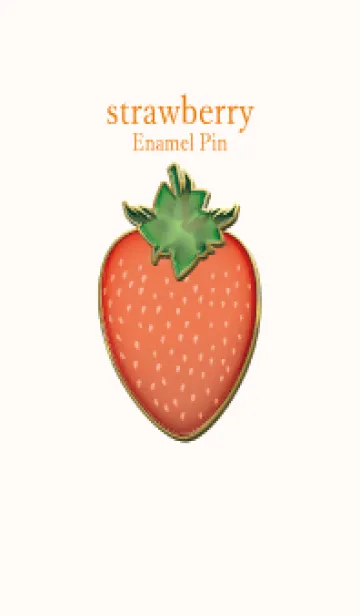 [LINE着せ替え] strawberry Enamel Pin 66の画像1