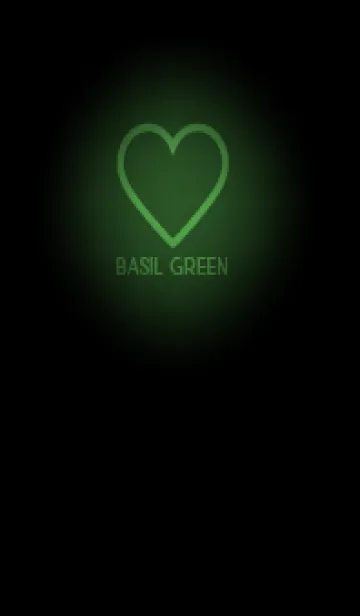 [LINE着せ替え] Basil Green Neon Theme V5 (JP)の画像1