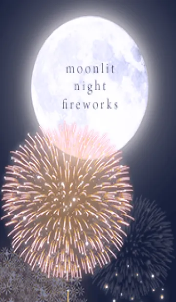 [LINE着せ替え] purple♡月夜の花火12_1の画像1