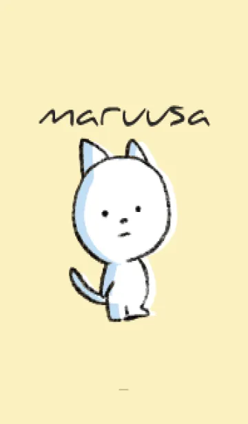 [LINE着せ替え] 黄色 : まるねこの画像1