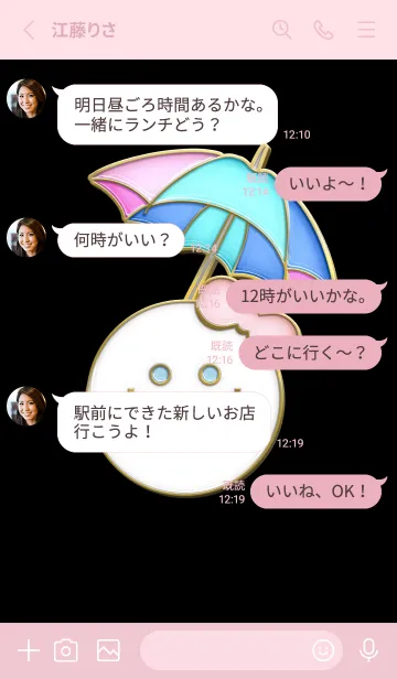 [LINE着せ替え] Enamel Pin Smaile 105の画像3