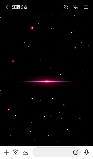 [LINE着せ替え] Starry Sky -SPREE RED STAR-の画像2